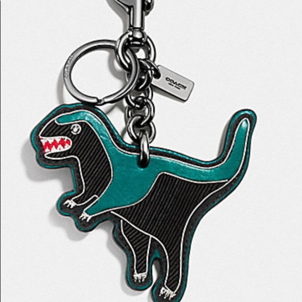 Authentic Rare Coach Dinosaur Keychain